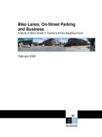 Tài liệu Bike Lanes, On-Street Parking and Business: A Study of Bloor Street in Toronto’s Annex Neighbourhood docx