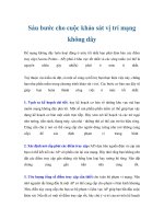 Tài liệu Sáu bước cho cuộc khảo sát vị trí mạng không dây ppt