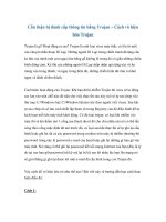 Tài liệu Cẩn thận bị đánh cắp thông tin bằng Trojan – Cách vô hiệu hóa Trojan pdf