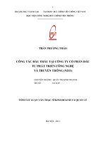 Công tác đấu thầu tại công ty cổ phần đầu tư phát triển công nghệ và truyền thông (NEO)