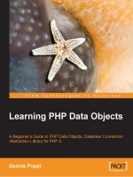 Tài liệu Learning PHP Data Objects ppt