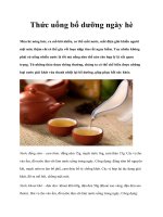 Tài liệu Thức uống bổ dưỡng ngày hè ppt