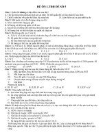 Tài liệu ĐỀ ÔN LUYỆN THI ĐẠI HỌC ĐỀ SỐ 5 - Môn Sinh Học potx