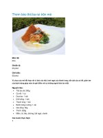 Tài liệu Thơm béo thịt ba rọi trộn mẻ doc