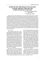 Tài liệu Nghiên cứu phát hiện Fragile X ở các gia đình có người chậm phát triển tâm thần tại một số vùng dân cư Việt Nam pot