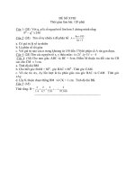 Tài liệu Đề Thi Thử Học Sinh Giỏi Lớp 9 Toán - Phần 1 - Đề 18 doc