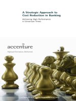 Tài liệu A Strategic Approach to Cost Reduction in Banking - Achieving High Performance in Uncertain Times docx