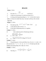 Tài liệu Đề thi thử đại học môn toán năm 2013 - THPT Lý Thường Kiệt - Hải Phòng - Đề số 52 ppt
