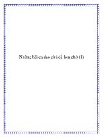 Tài liệu Sưu tầm một số bài ca dao tình duyên hay docx