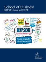 Tài liệu School of Business NFF 2011 August 20-24 doc