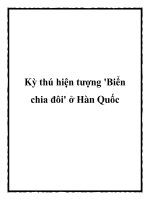 Tài liệu Kỳ thú hiện tượng ''''Biển chia đôi'''' ở Hàn Quốc pot