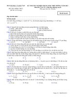 Tài liệu Đề thi - Đáp án môn Vật lí - Tốt nghiệp THPT Giáo dục thường xuyên ( 2013 ) Mã đề 641 doc
