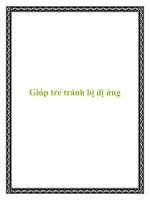 Tài liệu Giúp trẻ tránh bị dị ứng ppt