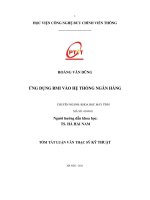 Ứng dụng RMI vào hệ thống ngân hàng