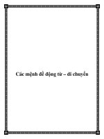 Tài liệu Các mệnh đề động từ – di chuyển docx