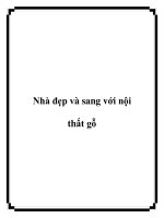 Tài liệu Nhà đẹp và sang với nội thất gỗ pot