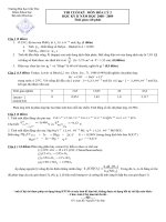 Tài liệu THI CUỐI KỲ MÔN HÓA LÝ 2 docx