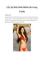 Tài liệu Lấy lại thân hình bikini chỉ trong 4 tuần docx