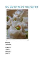 Tài liệu Shu Mai tôm thịt cho nàng ngày 8/3 ppt