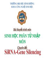 Tài liệu Sinh học phân tử nhập môn - SiRNA - Gene Silencing pdf
