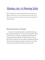 Tài liệu Quảng cáo và thương hiệu pdf