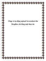 Tài liệu Chụp và tự động upload Screenshots lên DropBox chỉ bằng một thao tác pptx