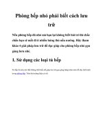 Tài liệu Phòng bếp nhỏ phải biết cách lưu trữ docx