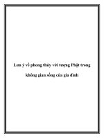 Tài liệu Lưu ý về phong thủy với tượng Phật trong không gian sống của gia đình docx