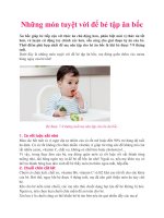 Tài liệu Những món tuyệt vời để bé tập ăn bốc docx