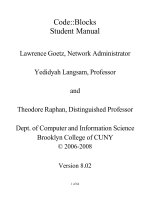 Tài liệu Code::Blocks Student Manual pdf