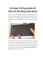 Tài liệu Sử dụng 9 tổ hợp phím tắt hữu ích khi dùng trình duyệt ppt