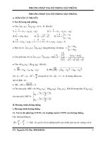 Tài liệu PHƯƠNG PHÁP TOẠ ĐỘ TRONG MẶT PHẲNG ppt