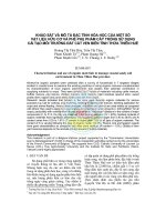 Tài liệu Khảo sát và mô tả đặc tính hóa học của một số vật liệu hữu cơ và phế phụ phẩm cây trồng sử dụng cải tạo môi trường đất cát ven biển tỉnh Thừa Thiên Huế pdf