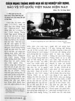 Tài liệu Báo cáo khoa học : Cách mạng tháng 10 Nga và sự nghiệp xây dựng bảo vệ tổ quốc Việt Nam doc