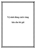 Tài liệu Vệ sinh đúng cách vùng kín cho bé gái pptx