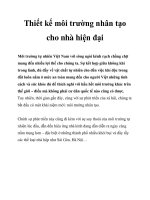 Tài liệu Thiết kế môi trường nhân tạo cho nhà hiện đại pdf