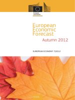 Tài liệu European Economic Forecast Autumn 2012 doc