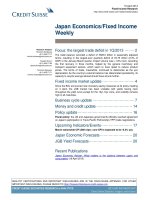 Tài liệu Japan Economics/Fixed Income Weekly doc