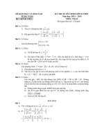 Tài liệu ĐỀ THI TUYỂN SINH VÀO LỚP 10 THPT NĂM HỌC 2013 – 2014 - SỞ GIÁO DỤC VÀ ĐÀO TẠO TP.ĐÀ NẴNG ppt