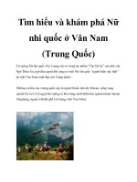 Tài liệu Tìm hiểu và khám phá Nữ nhi quốc ở Vân Nam (Trung Quốc) pot