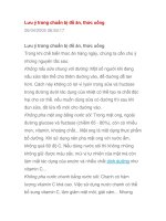 Tài liệu Lưu ý trong chuẩn bị đồ ăn, thức uống pptx