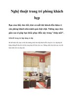 Tài liệu Nghệ thuật trang trí phòng khách hẹp ppt