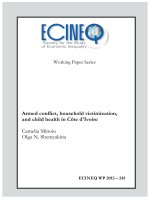 Tài liệu Armed conflict, household victimization, and child health in Côte d''''Ivoire docx