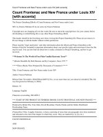 Tài liệu Count Frontenac and New France under Louis XIV docx