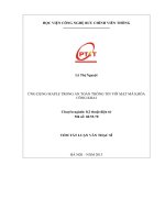 Ứng dụng MAPLE trong an toàn thông tin với mật mã khóa công khai