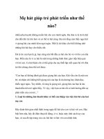 Tài liệu Mẹ hát giúp trẻ phát triển như thế nào? doc