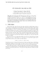 Tài liệu VỀ VÀNH HẦU NIL - NỘI XẠ YẾU potx