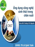 Tài liệu ưng dụng công nghệ sinh thái trong chăn nuôi docx