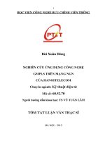 Nghiên cứu ứng dụng công nghệ GMPLS trên mạng NGN của HANOITELECOM