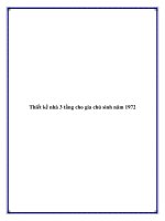 Tài liệu Thiết kế nhà 3 tầng cho gia chủ sinh năm 1972 pdf